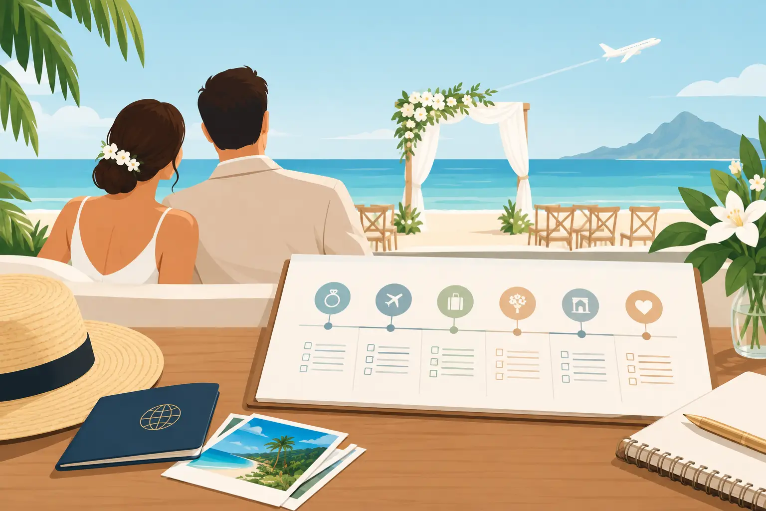 Destination Wedding Timeline Guide for 18 Months
